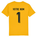 Team France soccer goalkeeper 2024 customizable - Kid's tee-shirt - Yellow - Caudie
