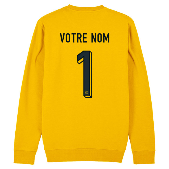 Team France soccer goalkeeper 2025 customizable - Sweat - Yellow - Caudie