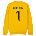 Équipe de France foot gardien 2025 personnalisable - Sweat - Jaune - Caudie