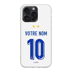 Team France soccer 2025 customizable - Phone case - White - Caudie 2