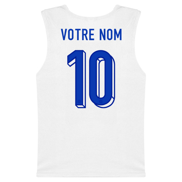 Team France soccer 2025 customizable - Chasuble - White - Caudie