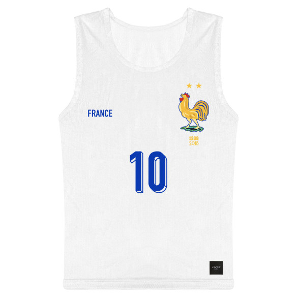 Team France soccer 2025 customizable - Chasuble - White - Caudie