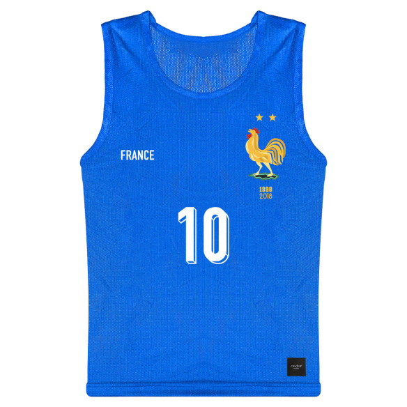Équipe de France foot 2025 personnalisable - Chasuble - Bleu - Caudie