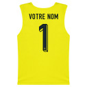 Équipe de France foot gardien 2025 personnalisable - Chasuble - Jaune - Caudie