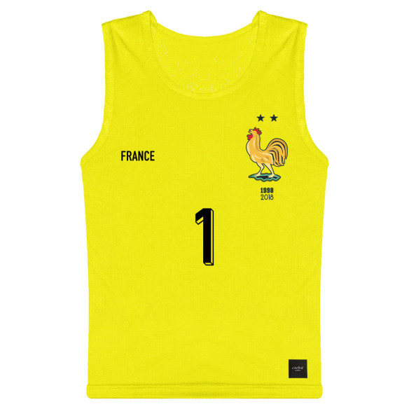 Team France soccer goalkeeper 2025 customizable - Chasuble - Yellow - Caudie