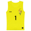 Équipe de France foot gardien 2025 personnalisable - Chasuble - Jaune - Caudie