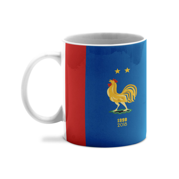 Team France soccer 2025 customizable - Mug - Blue - Caudie