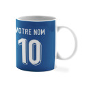 Team France soccer 2024 customizable - Mug - Blue - Caudie
