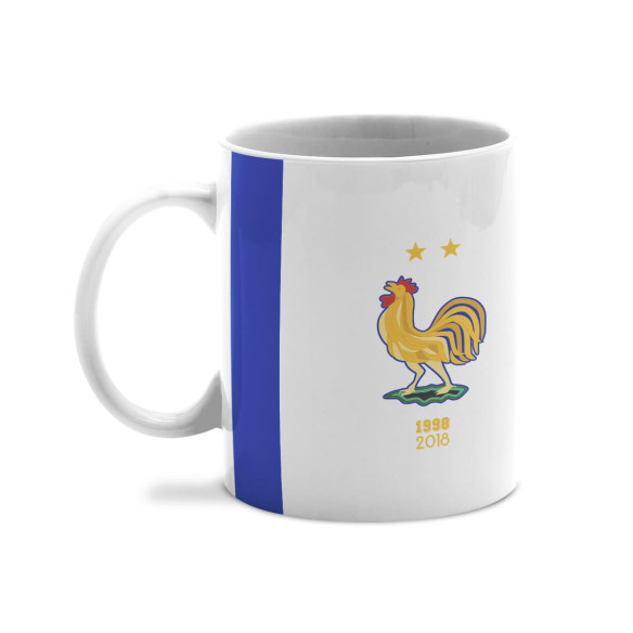 Équipe de France foot 2025 personnalisable - Mug - Blanc - Caudie