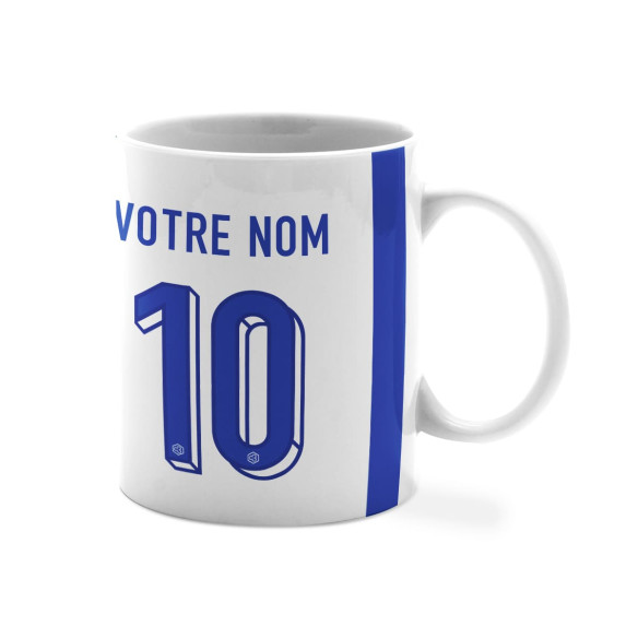 Équipe de France foot 2025 personnalisable - Mug - Blanc - Caudie