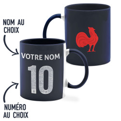 Équipe de France rugby 2025 personnalisable - Mug - Navy - Caudie