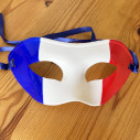 Tricolor France supporter mask - Blue, white, red - Caudie