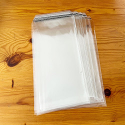 Sachets plastique transparent à fermeture adhésive (x50)  - Caudie
