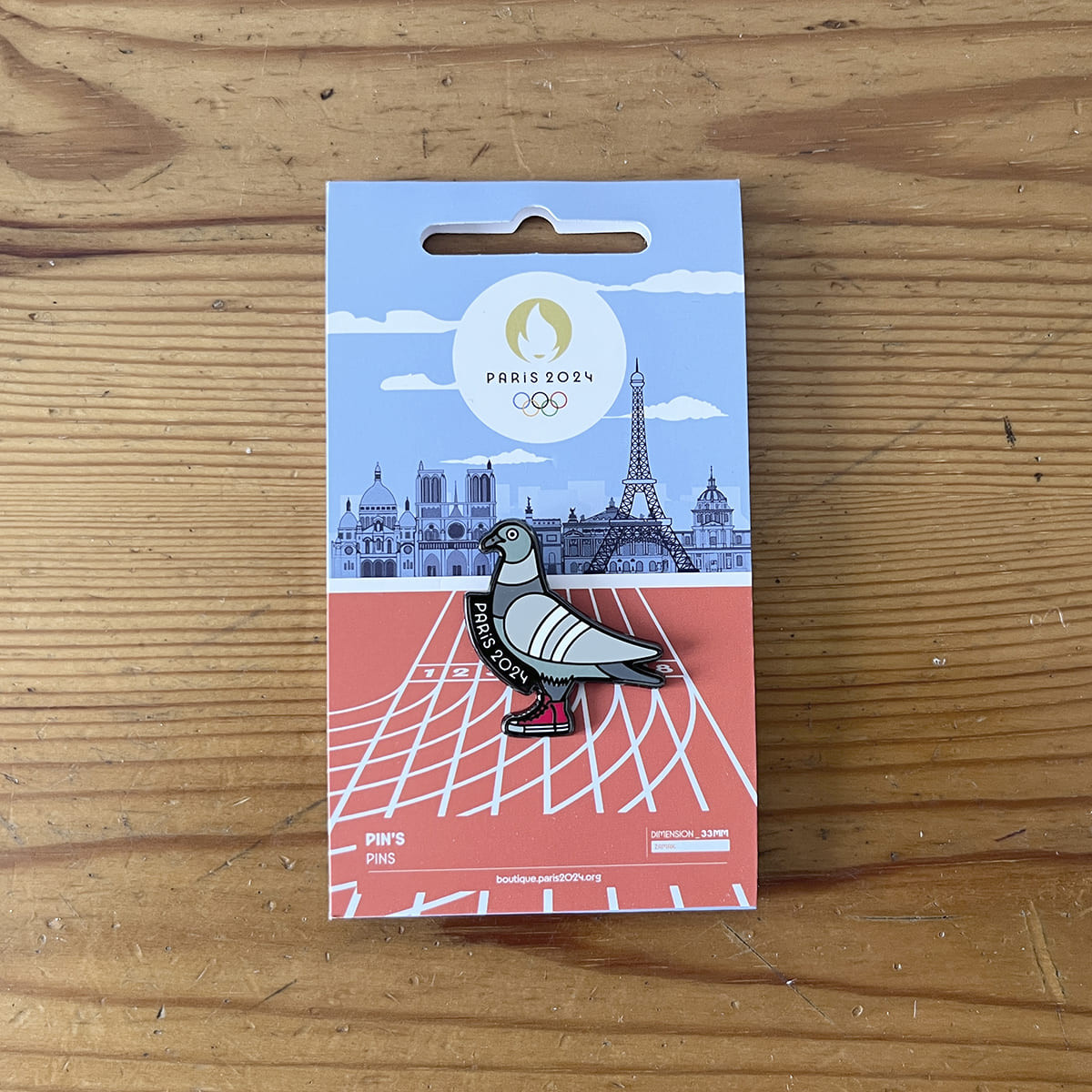 Pin's JO Paris 2024 Pigeon v2 | Caudie