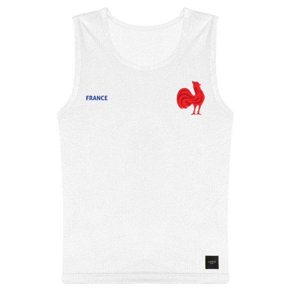 Équipe de France rugby 2025 personnalisable - Chasuble - Blanc - Caudie