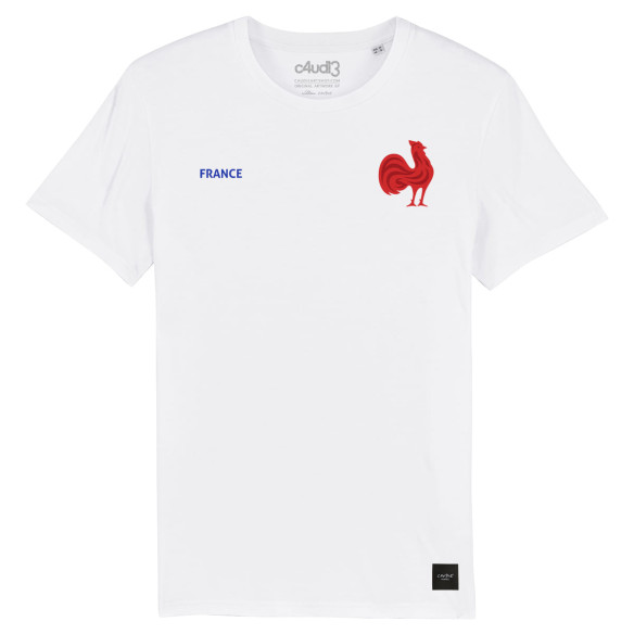 Team France rugby 2025 customizable - Men\\\\\\'s tee-shirt - White - Caudie
