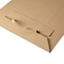 Rigid cardboard postal envelopes with adhesive closure - Caudie