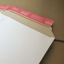 Rigid cardboard postal envelopes with adhesive closure - Caudie