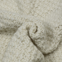 Chamula handknit \\"double rice grain\\" pullover in merino wool - Ivory  - Caudie