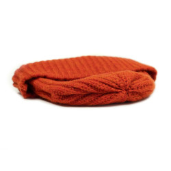 Spezie orange wool and cashmere ribbed fisherman hat - Caudie 2