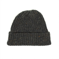 Spezie orange wool and cashmere ribbed fisherman hat - Caudie