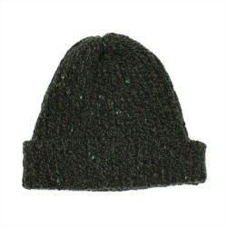 Spezie orange wool and cashmere ribbed fisherman hat - Caudie