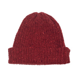 Spezie orange wool and cashmere ribbed fisherman hat - Caudie