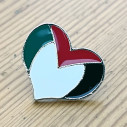 Palestine Heart Pin - Caudie