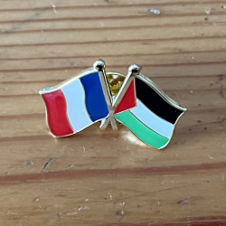 Pin's Drapeaux France Palestine - Caudie