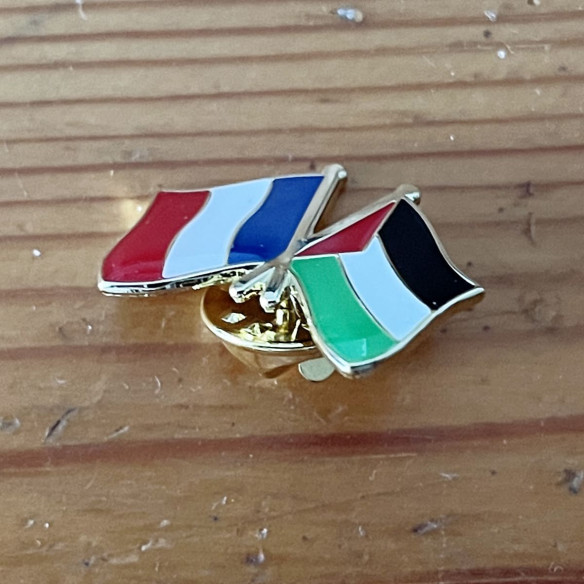 Pin's Drapeaux France Palestine - Caudie
