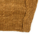 Handknit fisherman pullover in merino wool - Camel  - Caudie