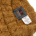 Handknit fisherman pullover in merino wool - Camel  - Caudie