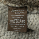 Cardigan Eagle Cowichan en laine vierge 6 fils tricoté à la main - tons marron - Caudie