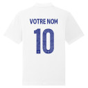Équipe de France rugby 2025 personnalisable - Polo enfant - Blanc - Caudie
