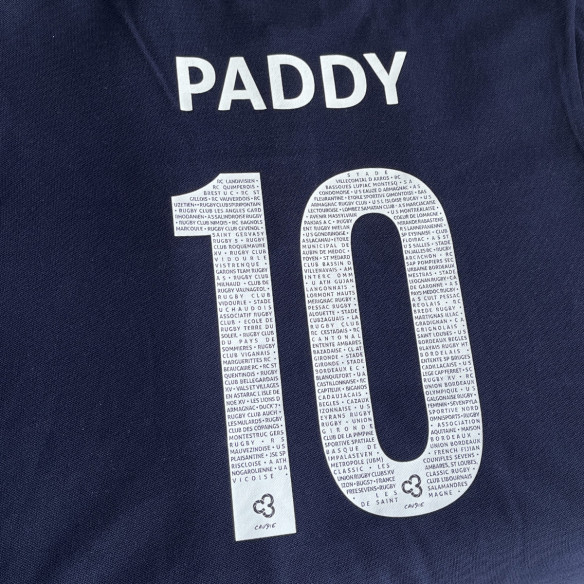 Équipe de France rugby 2025 personnalisable - Polo - Navy - Caudie