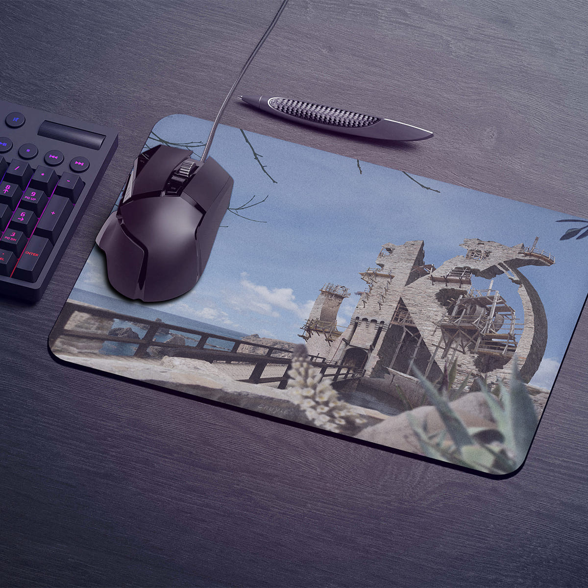 Kaamelott en Andalousie - Tapis de souris gaming - Caudie