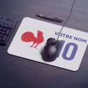 Team France rugby 2025 - Customizable gaming mouse pad - White - Caudie