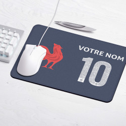 Team France rugby 2025 - Customizable gaming mouse pad - Navy - Caudie 2