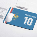 Team France soccer 2025 - Customizable gaming mouse pad - Blue - Caudie