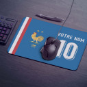 Équipe de France foot 2025 - Tapis de souris gaming personnalisable - Bleu - Caudie