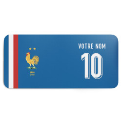 Team France soccer 2025 - Customizable gaming mouse pad - Blue - Caudie