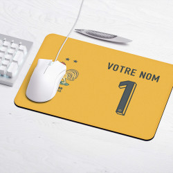 Team France soccer goalkeeper 2025 - Customizable gaming mouse pad - Yellow - Caudie 2