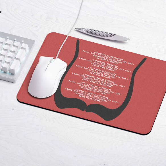 Bella Ciao - Lyrics - Tapis de souris gaming - La Casa De Papel - Caudie