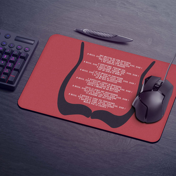 Bella Ciao - Lyrics - Tapis de souris gaming - La Casa De Papel - Caudie