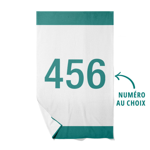 Numéro de joueur personnalisable - Squid Game - Serviette de plage - Caudie