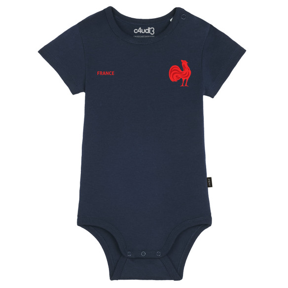 Team France rugby 2026 customizable - Baby s body - Caudie