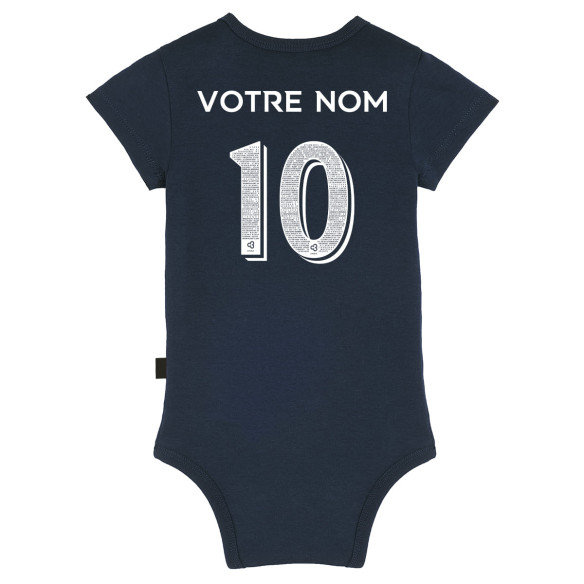 Team France rugby 2026 customizable - Baby s body - Caudie