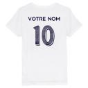 Équipe de France rugby 2025 personnalisable - T-shirt - Blanc - Caudie