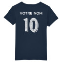 Team France rugby 2025 customizable - Kid\\'s tee-shirt - Navy - Caudie