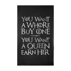 You Want A Whore, Buy One. You Want A Queen, Earn Her - Serviette de plage - Game Of Thrones - Caudie